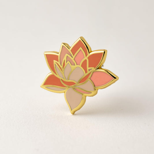 Lotus Enamel Lapel Pin by Happily Plants