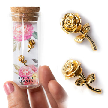 Peony Flower Earring Stud Set by Happily Plants