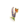 Lavender Pin & Butterfly Flower Enamel Pin