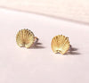 Palm Leaf Stud Earrings - 18k Gold Plated