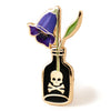 Poison Belladonna Flower Hard Enamel Pin