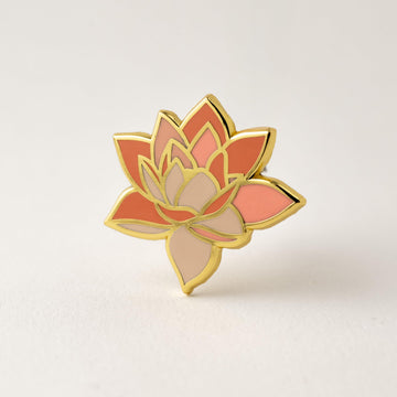 Lotus Enamel Lapel Pin