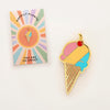Ice Cream Enamel Pin