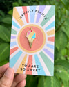 Ice Cream Enamel Pin
