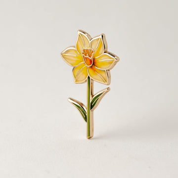 Yellow Daffodil Hard Enamel Pin