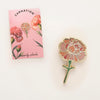 Pink Carnation Flower Enamel Pin