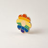 Pride Rainbow Flower Enamel Pin