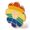 Pride Rainbow Flower Enamel Pin
