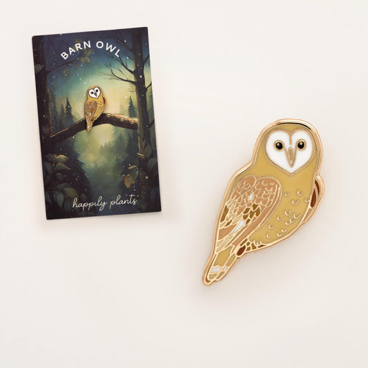 Barn Owl Enamel Pin