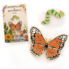 Monarch Butterfly & Caterpillar Enamel Pin - 2 Piece Pin Gift Set