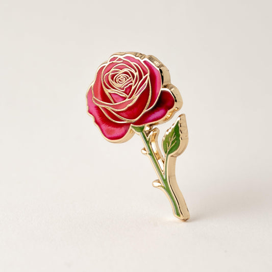 Red & Pink Rose Pin