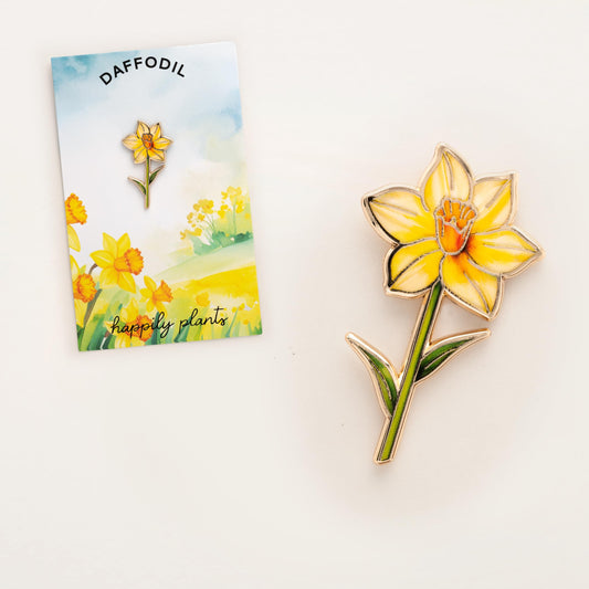 Yellow Daffodil Hard Enamel Pin