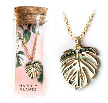 Variegated Monstera Albo Necklace