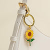 Sunflower Enamel Keychain