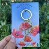 Red Poppy Keychain & Bag Charm