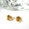 Palm Leaf Stud Earrings - 18k Gold Plated