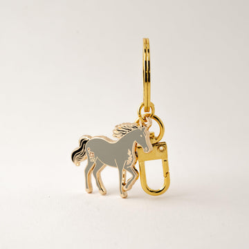 Horse Enamel Keychain
