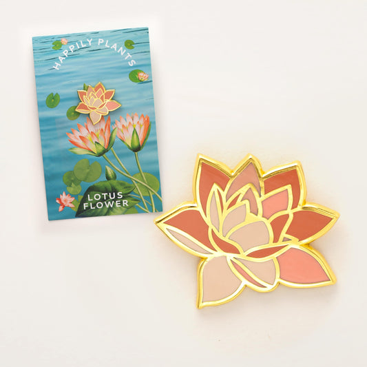 Lotus Enamel Lapel Pin