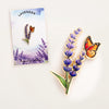 Lavender Pin & Butterfly Flower Enamel Pin