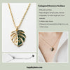 Variegated Monstera Albo Necklace