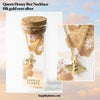 Queen Honey Bee Necklace Gift Set