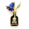 Poison Belladonna Flower Hard Enamel Pin