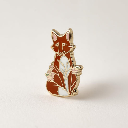 Red Fox Enamel Pin