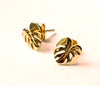 Monstera Deliciosa Stud Earrings