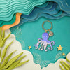 Octopus Enamel Keychain