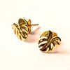 Monstera Deliciosa Stud Earrings