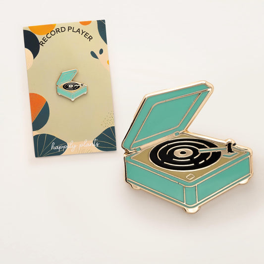 Turntable Enamel Pin