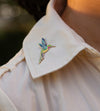 Hummingbird Enamel Pin