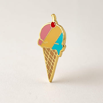 Ice Cream Enamel Pin
