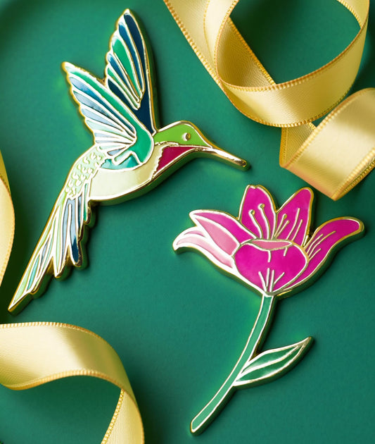 Hummingbird Enamel Pin