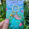Axolotl Enamel Keychain & Bag Charm