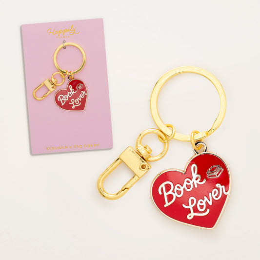 Book Lover Keychain & Bag Charm