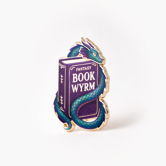 Book Wyrm Pin