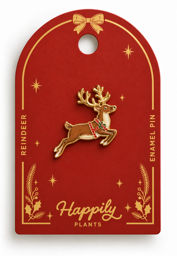 Reindeer Brooch Lapel Pin | Christmas Pin