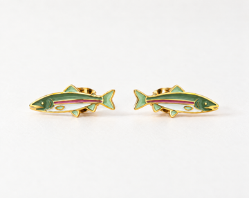 Rainbow Trout Earring Studs