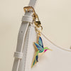 Hummingbird Enamel Keychain Bag Charm