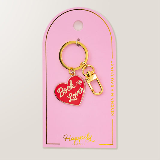 Book Lover Keychain & Bag Charm