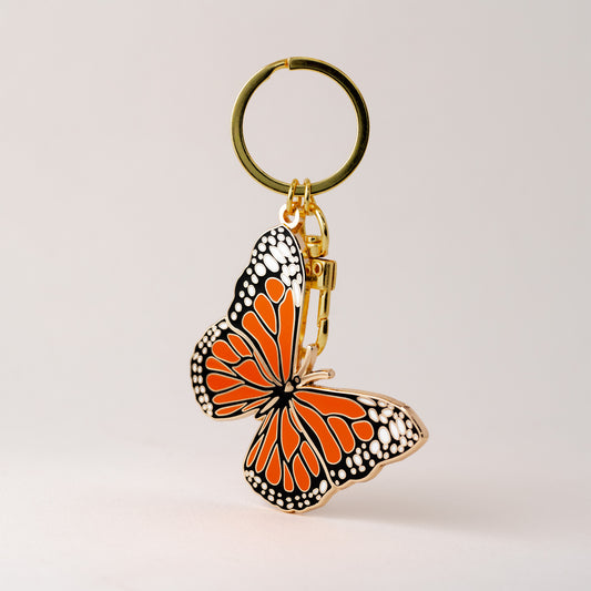 Monarch Butterfly Keychain Bag Charm