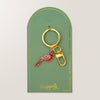 Red Cardinal Enamel Keychain and Bag Charm