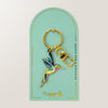 Hummingbird Enamel Keychain Bag Charm