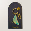 Luna Moth Keychain Charm, Glow in the Dark
