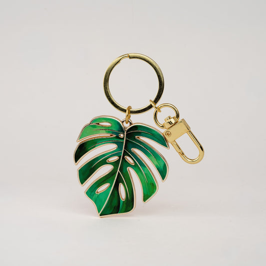 Monstera 'Deliciosa’ Bag Charm & Keychain
