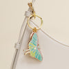Luna Moth Keychain Charm, Glow in the Dark