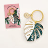 Monstera Albo Keychain & Bag Charm