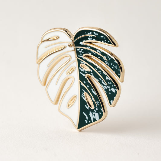 Monstera Albo Enamel Pin
