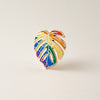 Monstera Rainbow Pride Pin
